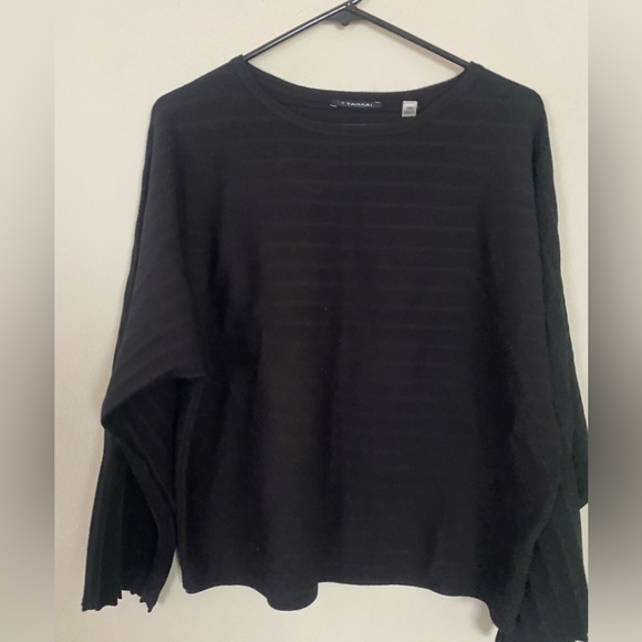 T Tahari Sweaters - T Tahari Black Women's Crewneck Textured Sweater